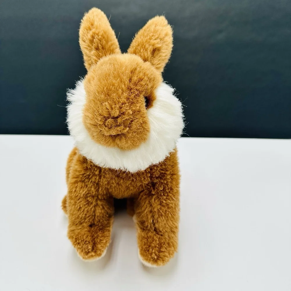 Vintage 90s GUND Bunny Woodland Forest 10” Stuffed Plush Brown Rabbit Easter